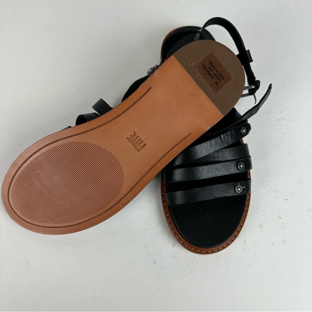 Frye Black and Brown Women's Sandals - Picture 9 of 10
